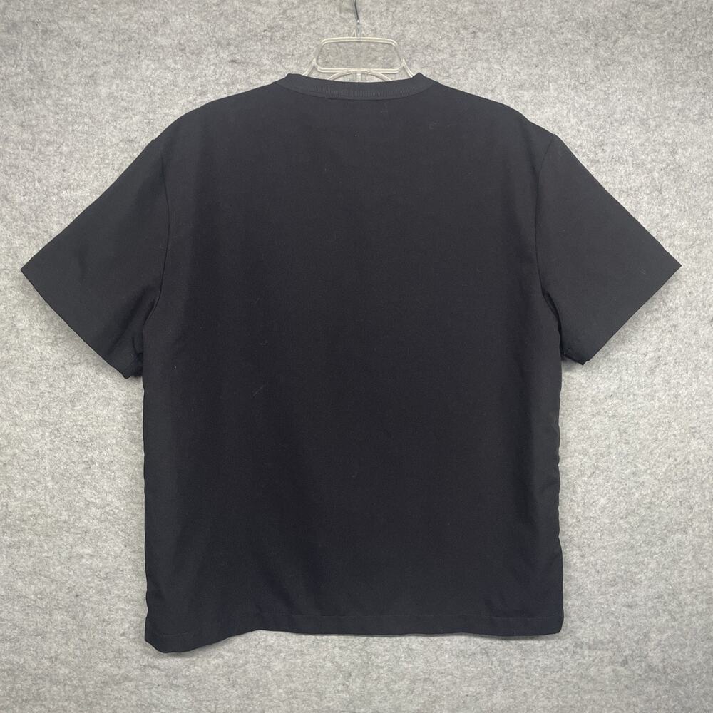 FIGS Technical Collection Black Crewneck Scrub Top Mens Med Aya Healthcare Logo - Picture 4 of 8